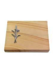 Grabtafel Woodland Pure Lilienzweig (Alu)