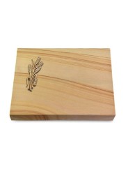 Grabtafel Woodland Pure Ähren 1 (Bronze)
