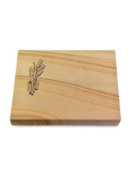 Grabtafel Woodland Pure Ähren 1 (Bronze)