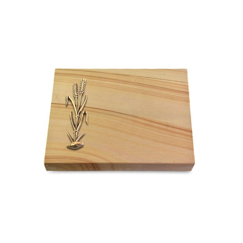 Grabtafel Woodland Pure Ähren 2 (Bronze)