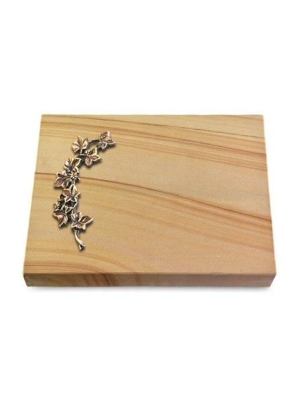 Grabtafel Woodland Pure Efeu (Bronze)