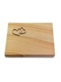 Grabtafel Woodland Pure Herzen (Bronze)