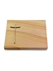 Grabtafel Woodland Pure Kreuz 2 (Bronze)