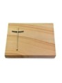 Grabtafel Woodland Pure Kreuz 2 (Bronze)