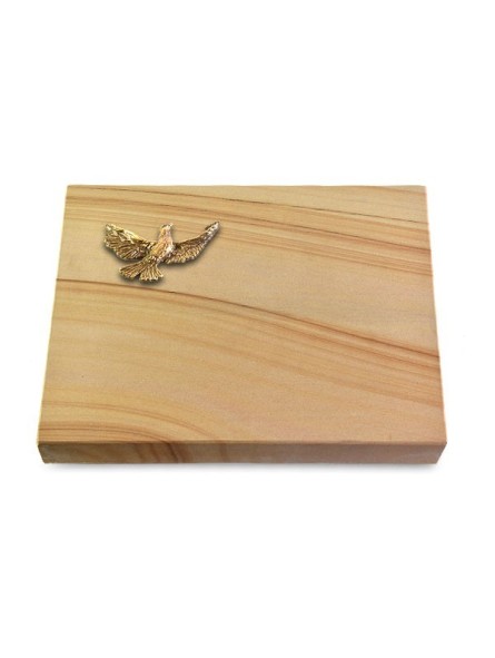 Grabtafel Woodland Pure Taube (Bronze)