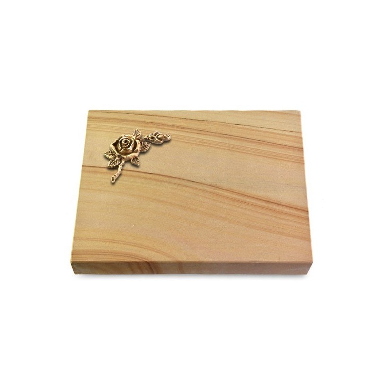 Grabtafel Woodland Pure Rose 1 (Bronze)