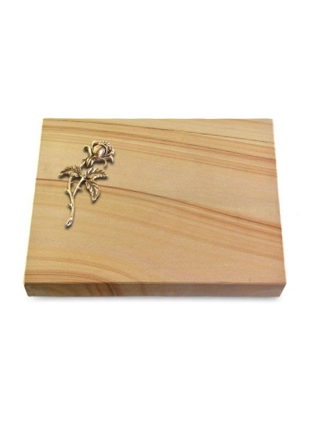 Grabtafel Woodland Pure Rose 2 (Bronze)