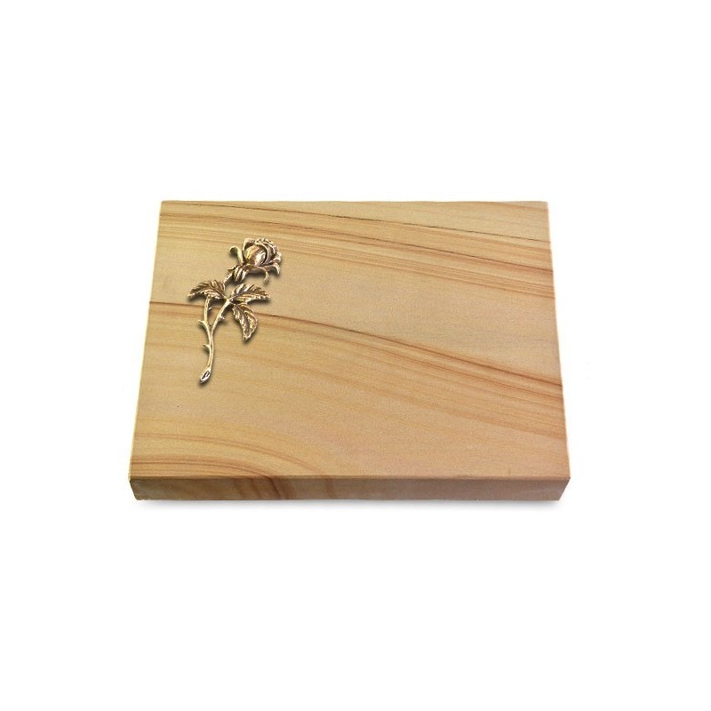 Grabtafel Woodland Pure Rose 2 (Bronze)