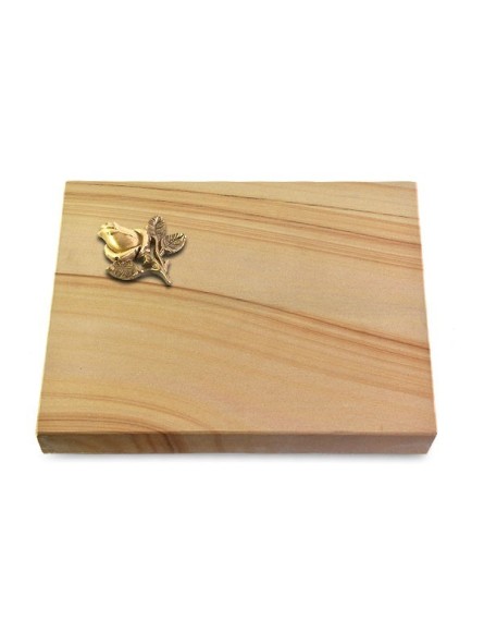 Grabtafel Woodland Pure Rose 3 (Bronze)
