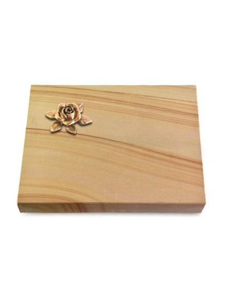 Grabtafel Woodland Pure Rose 4 (Bronze)
