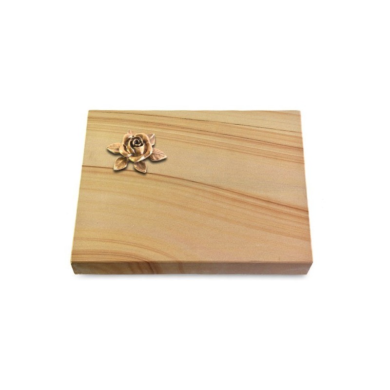 Grabtafel Woodland Pure Rose 4 (Bronze)