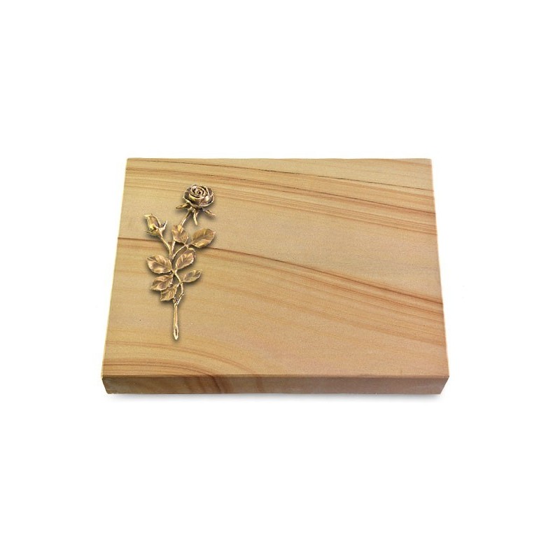 Grabtafel Woodland Pure Rose 13 (Bronze)