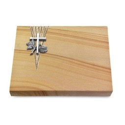 Grabtafel Woodland Delta Kreuz 1 (Alu)