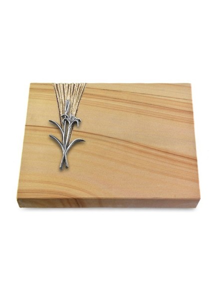 Grabtafel Woodland Delta Lilienzweig (Alu)