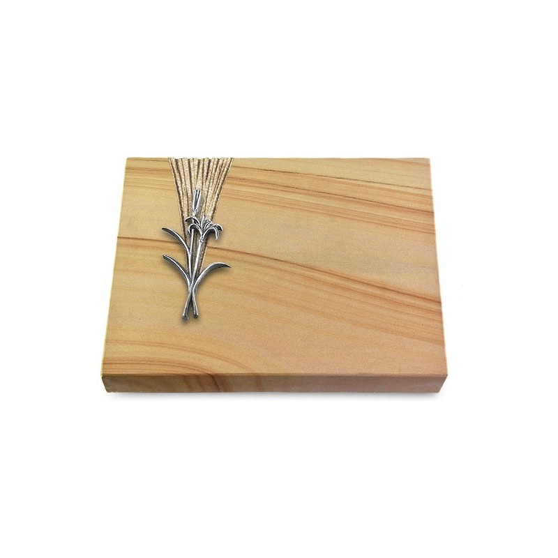 Grabtafel Woodland Delta Lilienzweig (Alu)