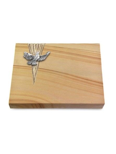 Grabtafel Woodland Delta Taube (Alu)