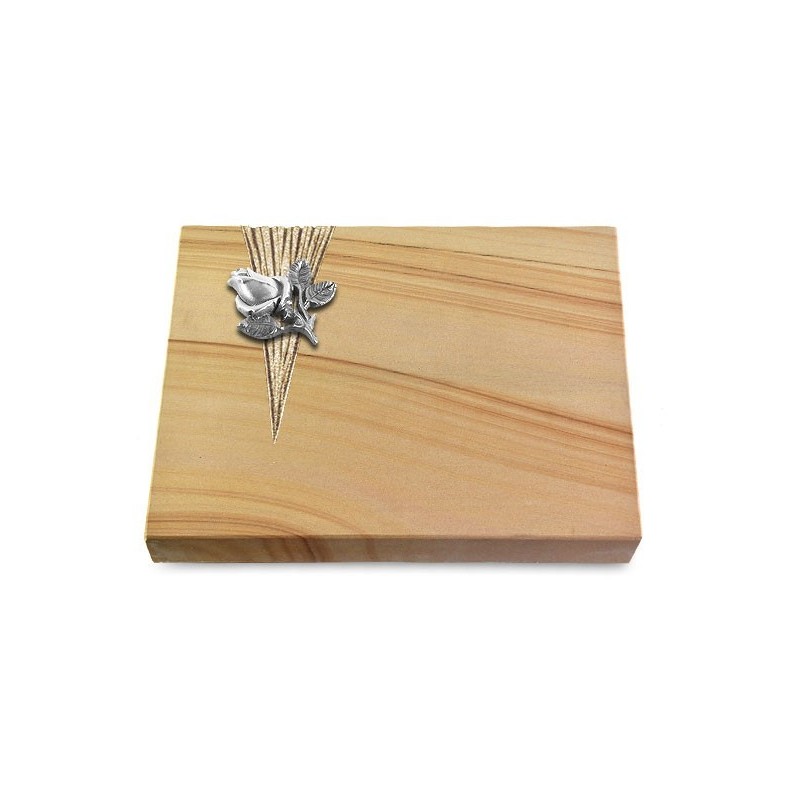 Grabtafel Woodland Delta Rose 3 (Alu)