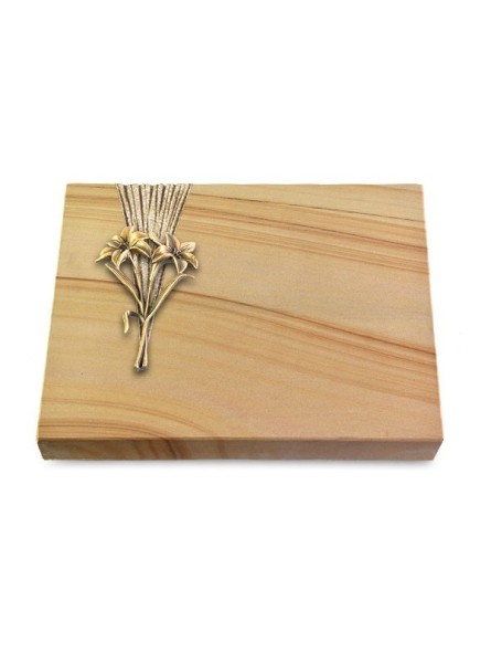 Grabtafel Woodland Delta Lilie (Bronze)