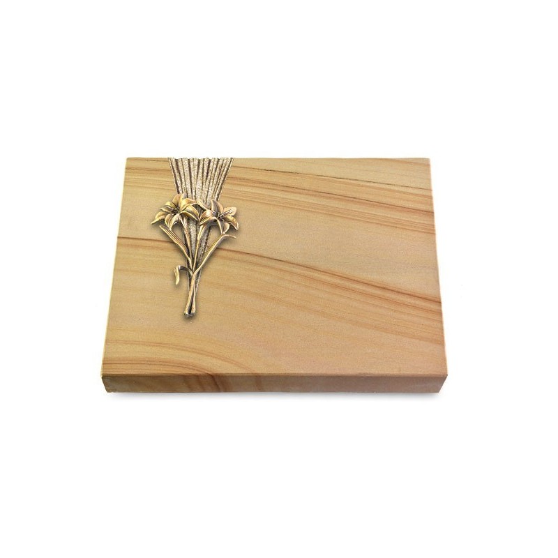 Grabtafel Woodland Delta Lilie (Bronze)