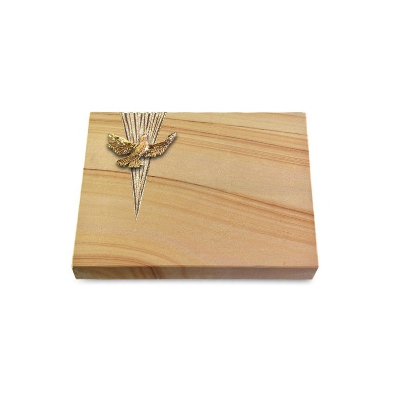 Grabtafel Woodland Delta Taube (Bronze)