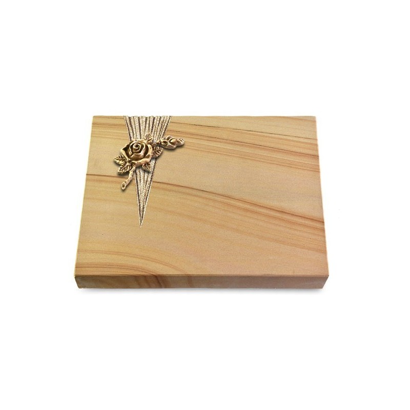 Grabtafel Woodland Delta Rose 1 (Bronze)