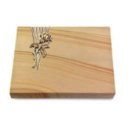 Grabtafel Woodland Delta Rose 2 (Bronze)