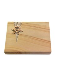 Grabtafel Woodland Delta Rose 4 (Bronze)