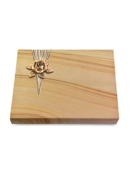 Grabtafel Woodland Delta Rose 4 (Bronze)