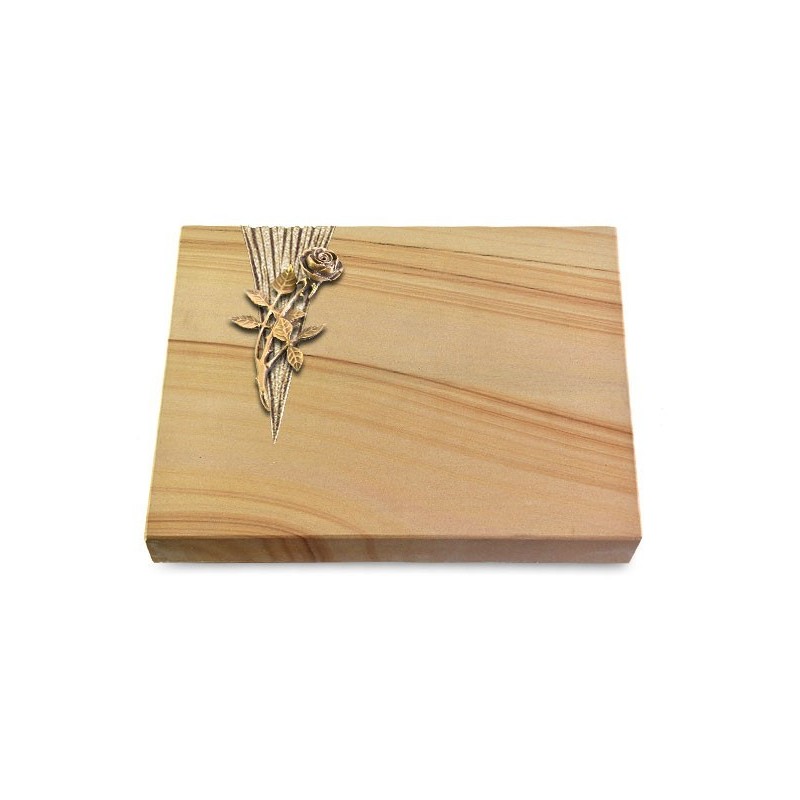 Grabtafel Woodland Delta Rose 6 (Bronze)
