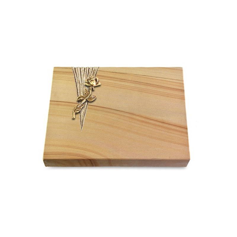 Grabtafel Woodland Delta Rose 7 (Bronze)