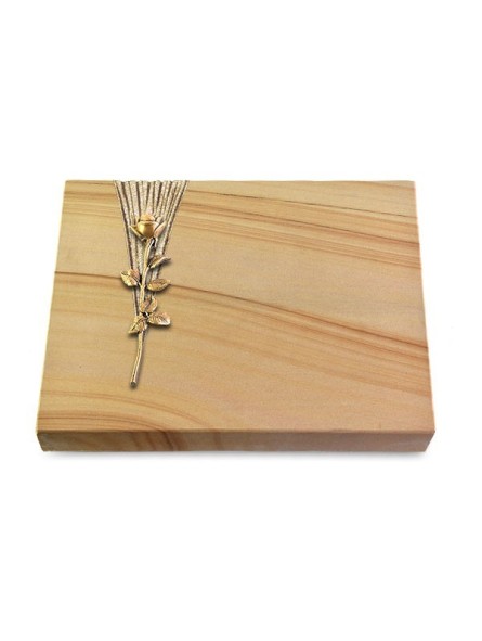 Grabtafel Woodland Delta Rose 12 (Bronze)