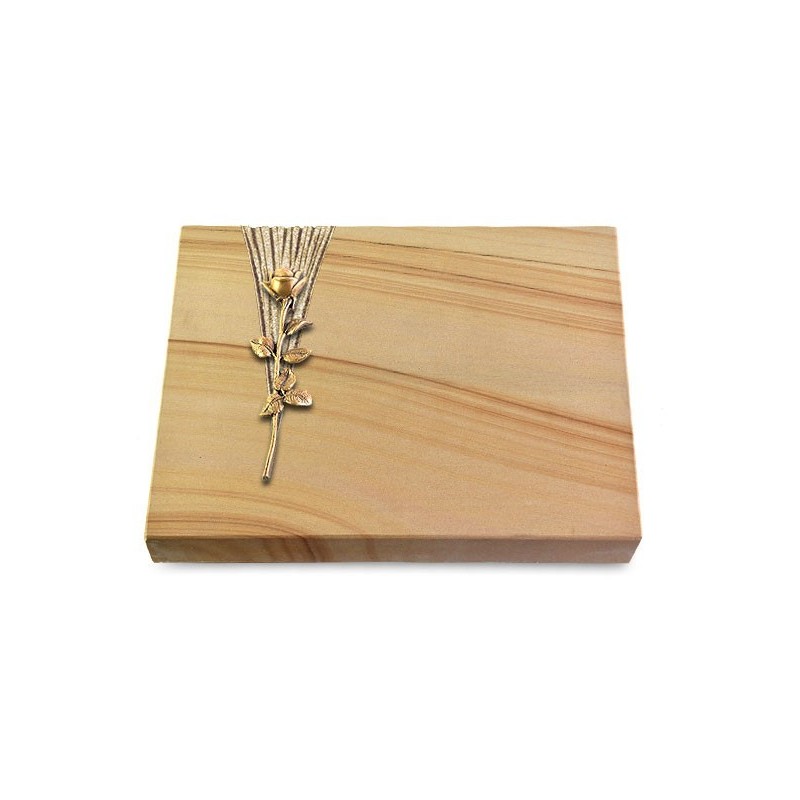 Grabtafel Woodland Delta Rose 12 (Bronze)