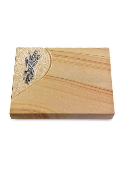 Grabtafel Woodland Folio Ähren 1 (Alu)
