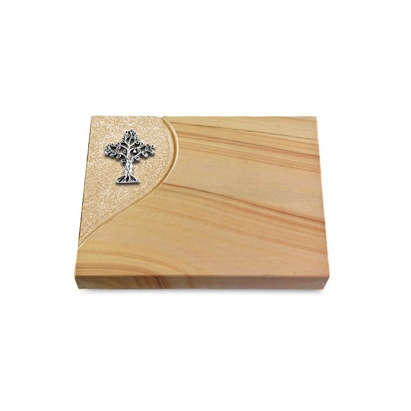 Grabtafel Woodland Folio Baum 2 (Alu)