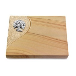 Grabtafel Woodland Folio Baum 3 (Alu)