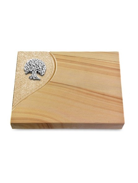 Grabtafel Woodland Folio Baum 3 (Alu)