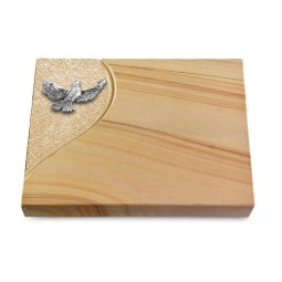 Grabtafel Woodland Folio Taube (Alu)