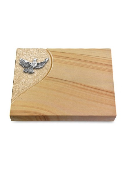 Grabtafel Woodland Folio Taube (Alu)
