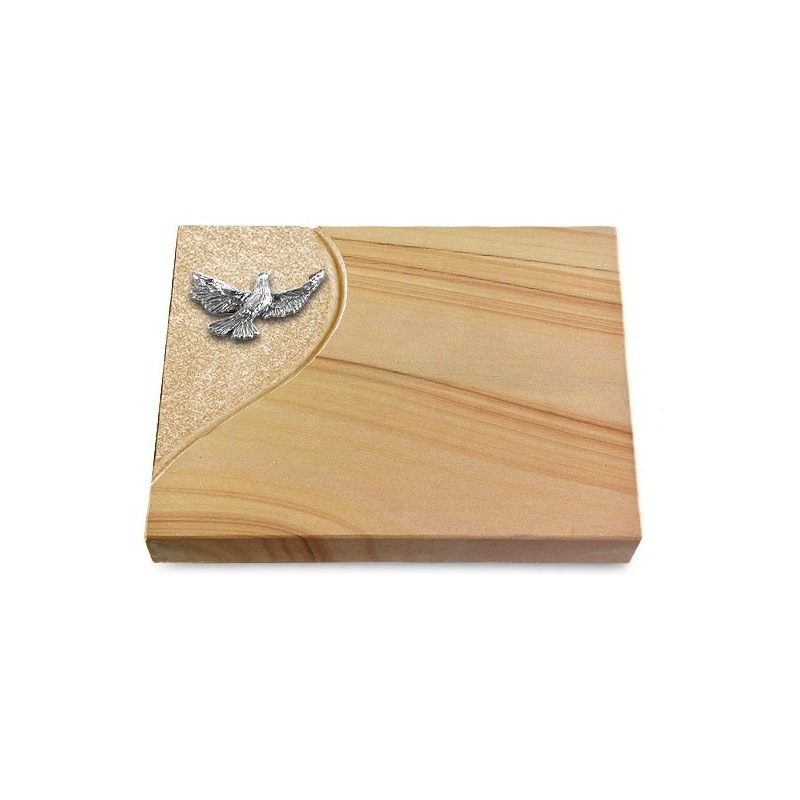 Grabtafel Woodland Folio Taube (Alu)