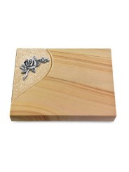 Grabtafel Woodland Folio Rose 1 (Alu)