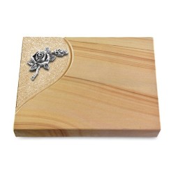Grabtafel Woodland Folio Rose 1 (Alu)