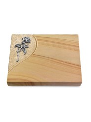 Grabtafel Woodland Folio Rose 2 (Alu)