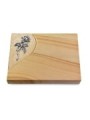 Grabtafel Woodland Folio Rose 2 (Alu)