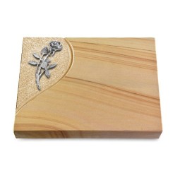 Grabtafel Woodland Folio Rose 6 (Alu)