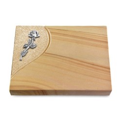 Grabtafel Woodland Folio Rose 7 (Alu)