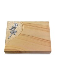 Grabtafel Woodland Folio Rose 8 (Alu)