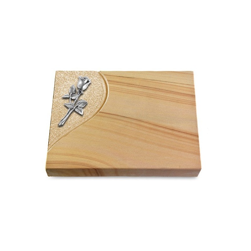 Grabtafel Woodland Folio Rose 8 (Alu)