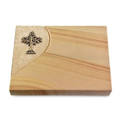 Grabtafel Woodland Folio Baum 2 (Bronze)