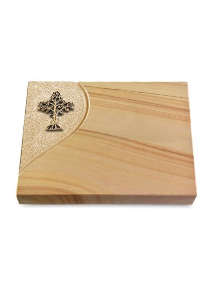 Grabtafel Woodland Folio Baum 2 (Bronze)