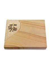 Grabtafel Woodland Folio Kreuz 1 (Bronze)